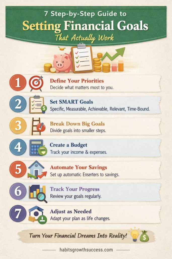 7 Step by Step Guide to Setting Financial Goals That Actually Work