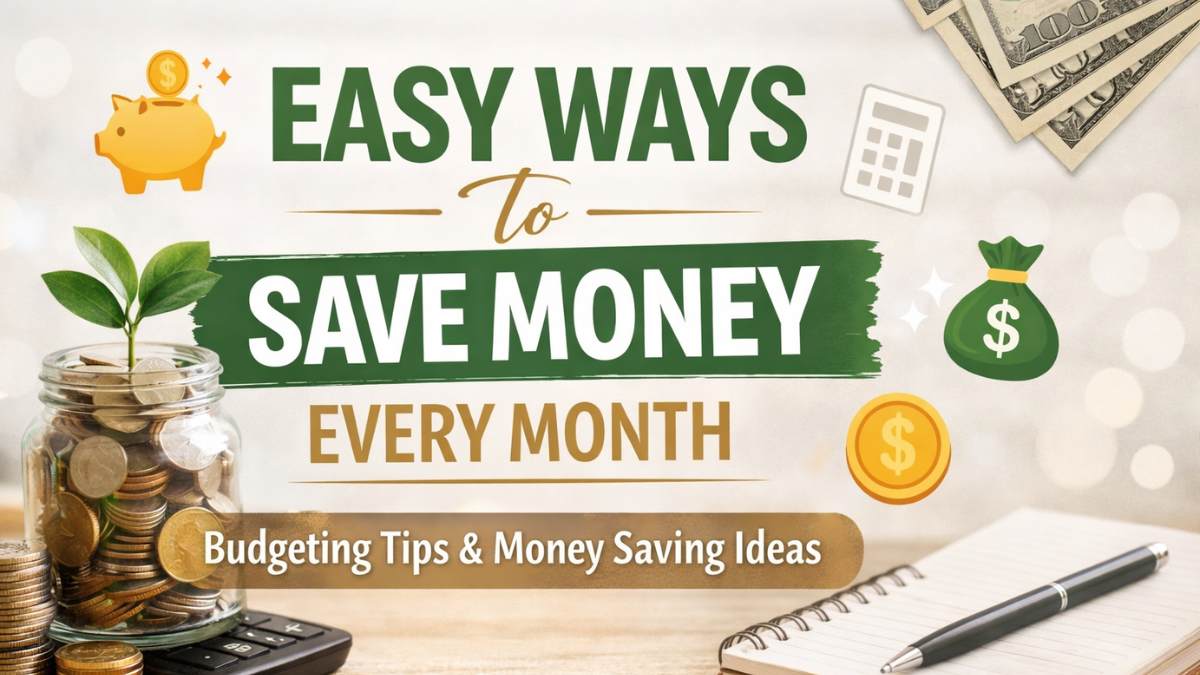 easy ways to save money every month budgeting tips and money saving ideas