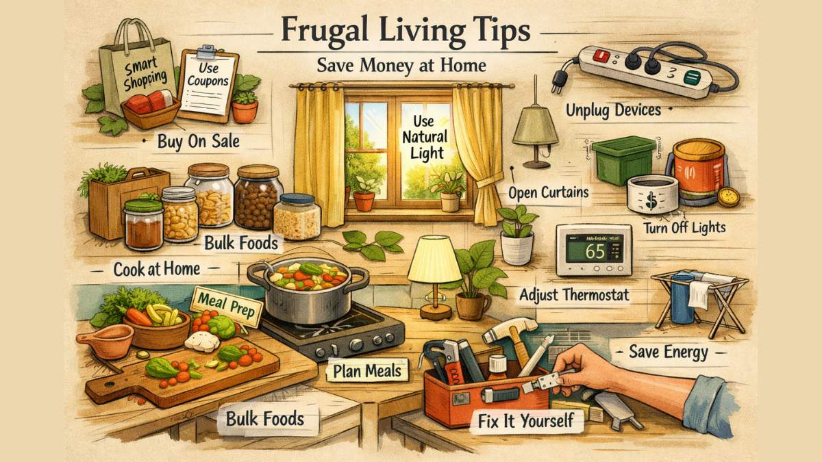 frugal living tips to save money fast at home