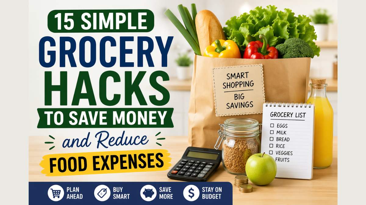 simple grocery hacks to save money and reduce food expenses
